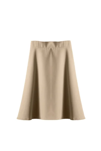 Beige skirt isolated — Stock Photo, Image