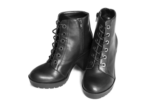 Botas negras aisladas — Foto de Stock