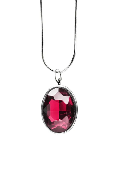 Ruby medallion isolated — Stock Photo, Image