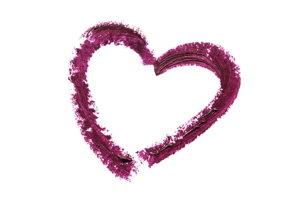 Lipstick heart isolated — Stock Photo, Image