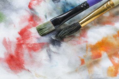 Tuval üzerine Boya fırçaları