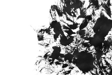 Siyah fırça darbeleri