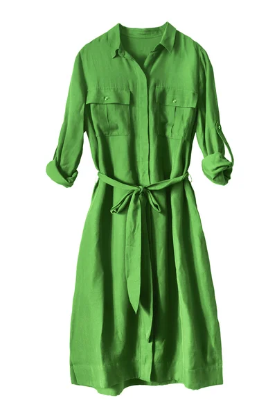 Green dress isolated — Stock Photo, Image