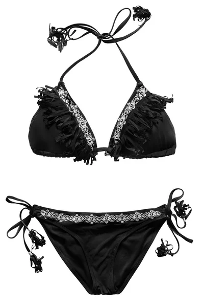 Bikini noir isolé — Photo