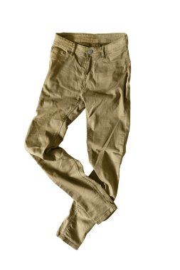 Khaki pants isolated clipart