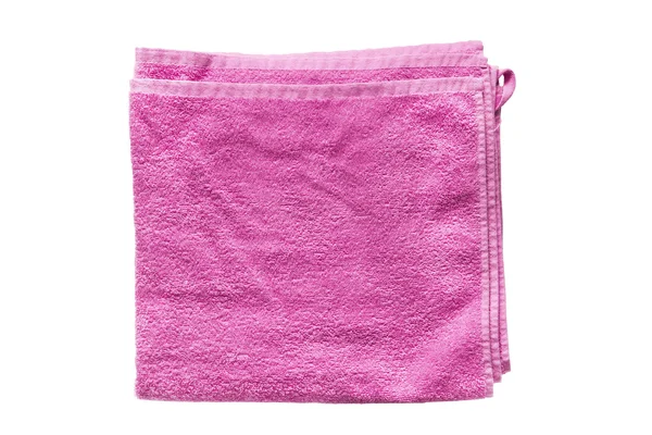 Διπλωμένη πετσέτα απομονωθεί — Φωτογραφία Αρχείου