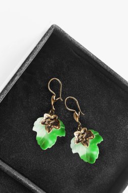 bir kutu içinde küpe