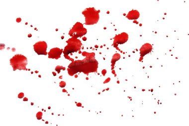 kırmızı boya splash
