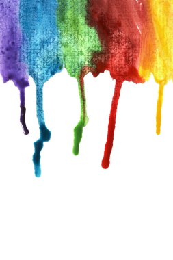 Renkli boya çizgileri