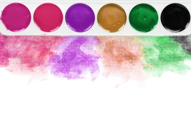 İzole suluboya resim