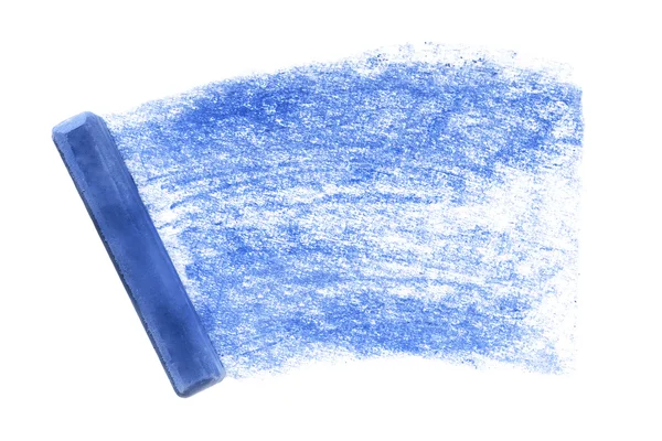 Blue crayon drawing — Stock Photo, Image