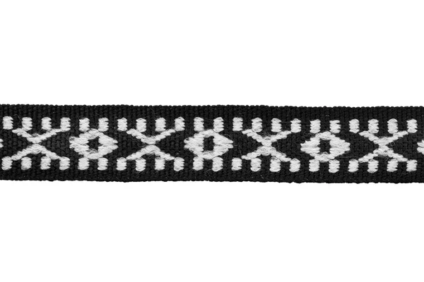 Black and white ribbon — Stock Photo, Image