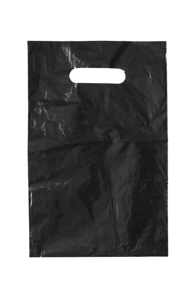 Siyah plastik torba — Stok fotoğraf