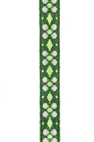 Green decorative ribbon — Stock Photo, Image