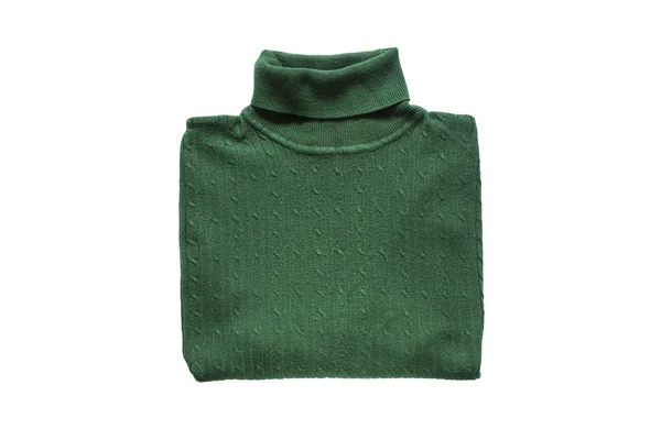 绿色折叠的毛衣 — 图库照片