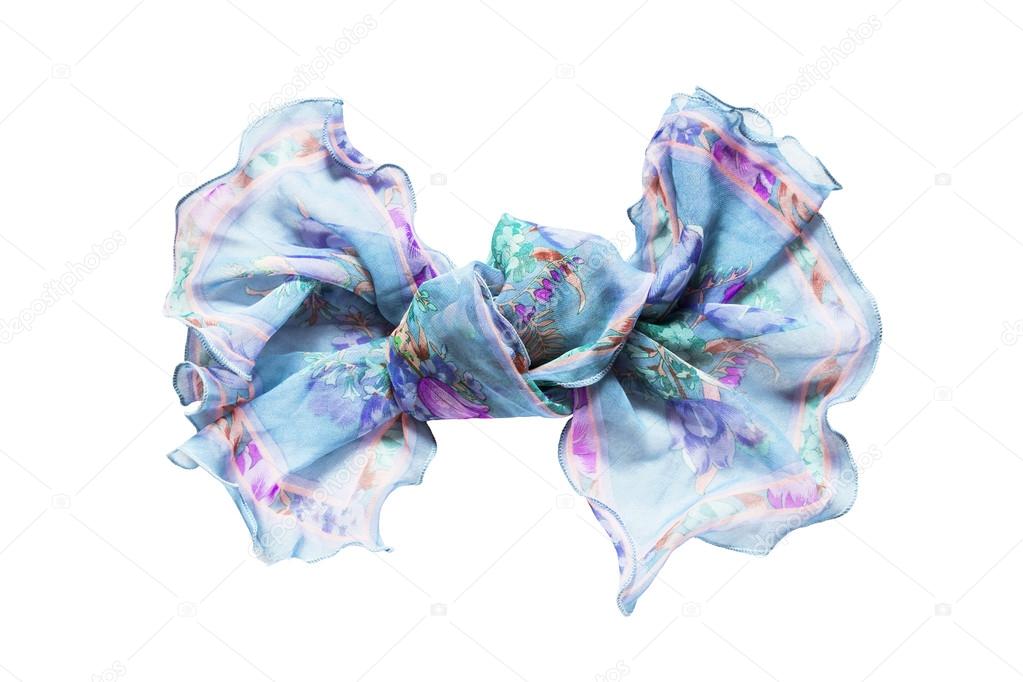 Chiffon bow isolated