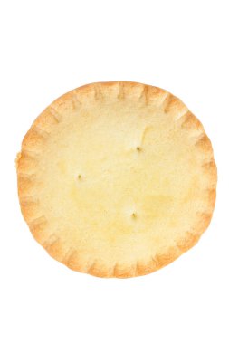 Beyaz üzerine izole edilmiş fırında meyveli turta.