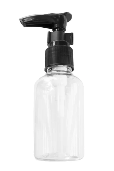 Empty Dispenser Pump Bottle Isolated White — Stock Photo, Image