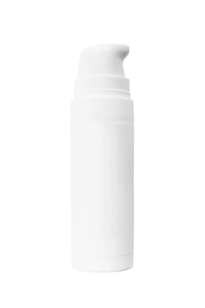 Blank White Plastic Dispenser Pump Bottle Isolated White — Stock Photo, Image