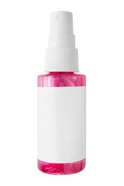 Pink Blank Spray Bottle Isolated White — Stock Photo, Image