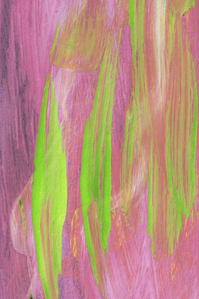 Abstrakter Rosa Und Grün Bemalter Hintergrund Stockbild