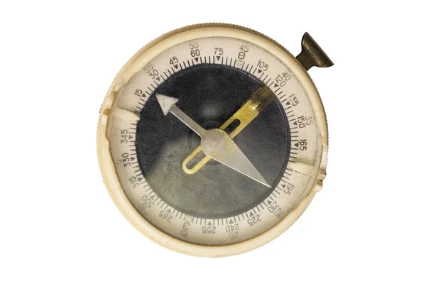 Old Compass Isolated White Background — Stock Photo, Image