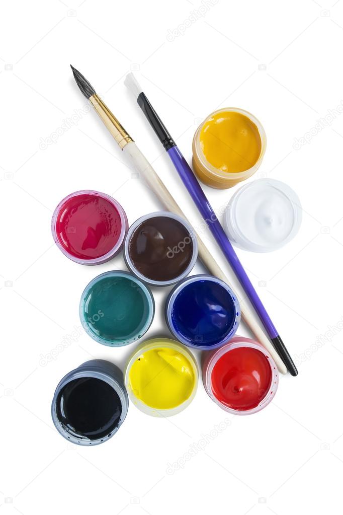 Paint and brushes