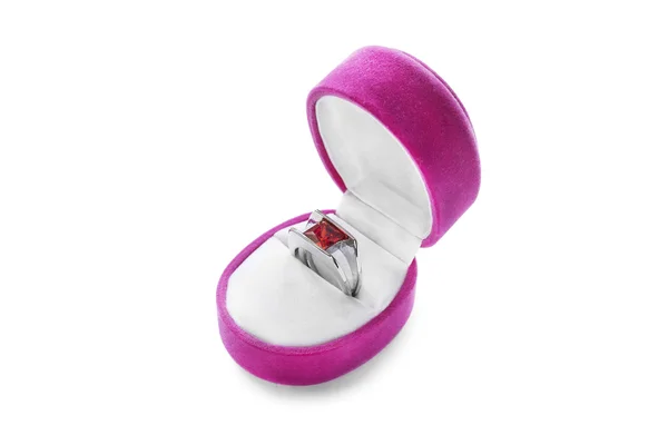 Rubinowy pierścień — Zdjęcie stockowe