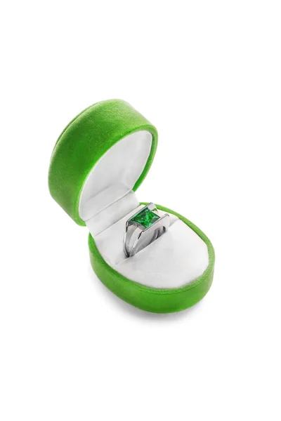 Emerald ring — Stockfoto