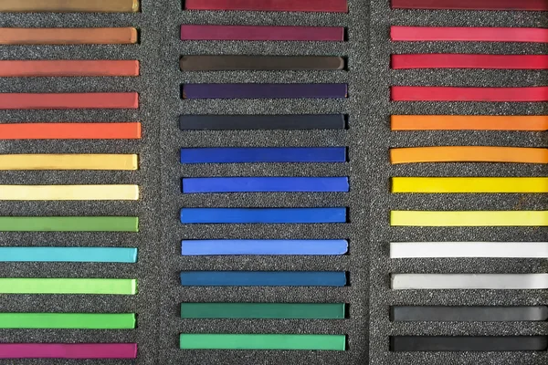 Crayon pasteller närbild — Stockfoto