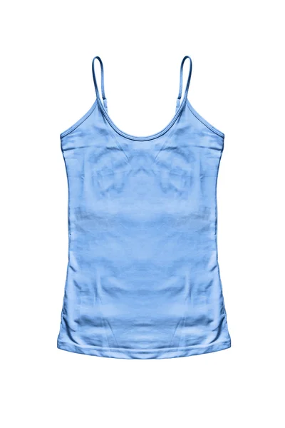 Blauwe tank top — Stockfoto