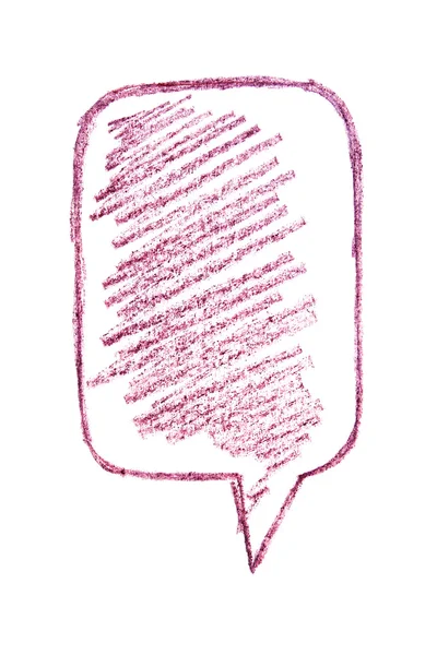 Burbuja de habla púrpura — Foto de Stock