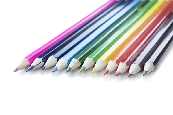 Ołówki biały — Zdjęcie stockowe