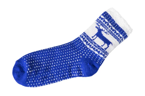 Ponožky modré vlny — Stock fotografie