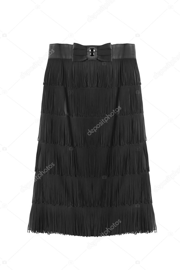 Black skirt isolated