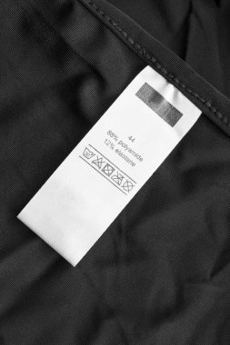 kumaş kompozisyon etiketi