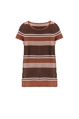 Çizgili gömlekli izole