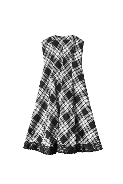 Schwarz-weißes Kleid — Stockfoto