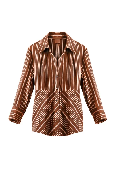 Striped blouse geïsoleerd — Stockfoto
