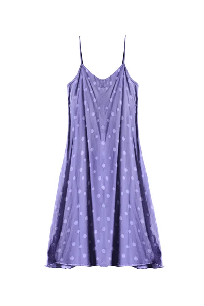 Fialový letní šaty, samostatný — Stock fotografie