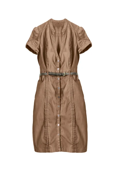 Brown jurk geïsoleerde — Stockfoto