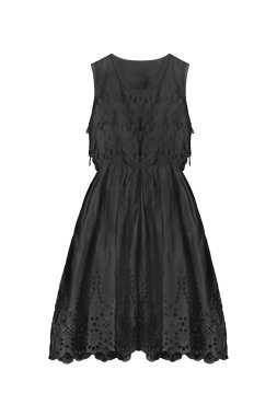 Dantelli elbise izole