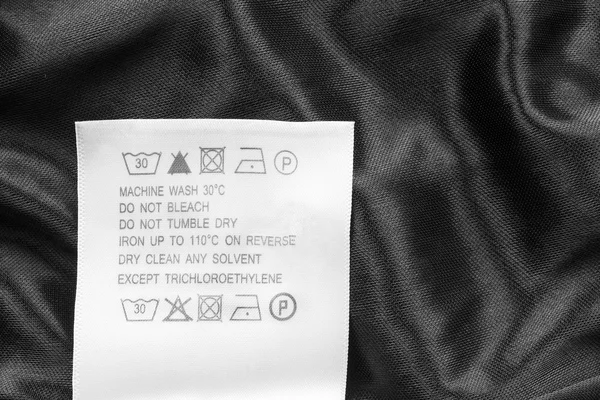 세탁 지침 라벨 — 스톡 사진