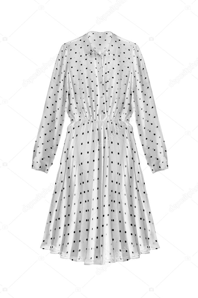 Chiffon dress isolated
