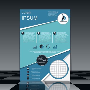 Broşür kapağı tasarım vektör şablonu
