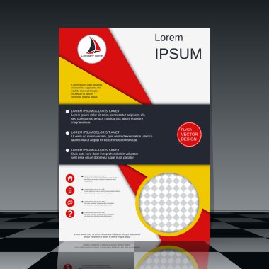 Profesyonel el ilanı vektör şablonu