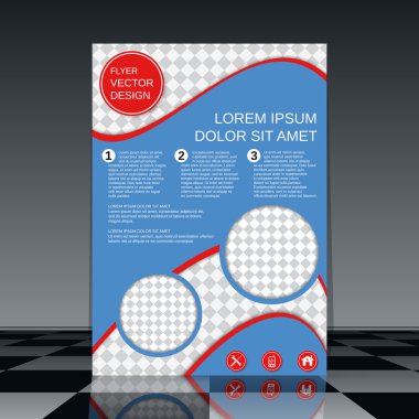 Profesyonel el ilanı vektör şablonu