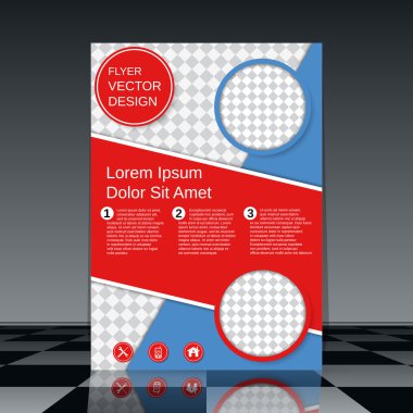 Profesyonel el ilanı vektör şablonu