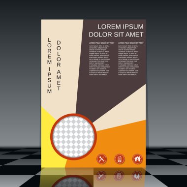 Profesyonel el ilanı vektör şablonu