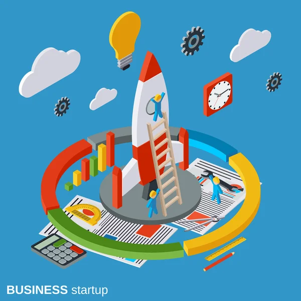 Business startup, innovation vector concept — Stock Vector